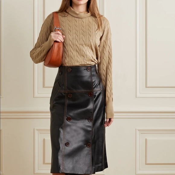 Veronica Beard Lova Cable Knit Turtleneck Sweater - Picture 13 of 14